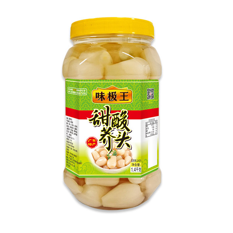 广东荞头厂家供应酱腌荞头银江调味品味极王甜酸荞头水晶荞头